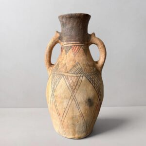 Berber Vintage Pottery Hand Painted Wabi Sabi Vase Decor