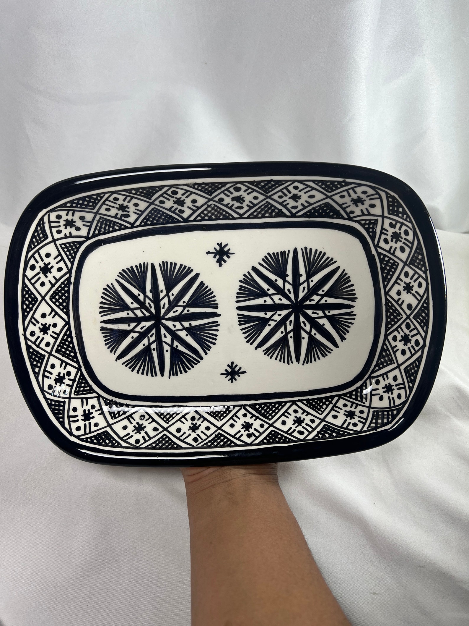 Berber serving table set water juice black Tagine