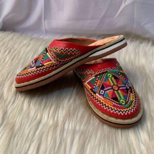 Berber Authentic Adouko Babouche Handmade Leather Babouche Shoes