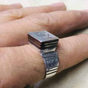 Amazigh Bague en argent Tribal Touareg Berbère Ring
