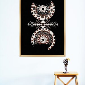 Amazigh Free Human Symbol Printable Line Art Wall Art