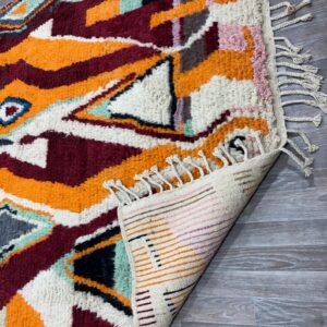 Berber Handmade Colorful Abstract Carpet Boho Area Rug