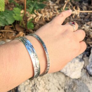 Amazigh Bracelet plaqué argent 999 homme et femme