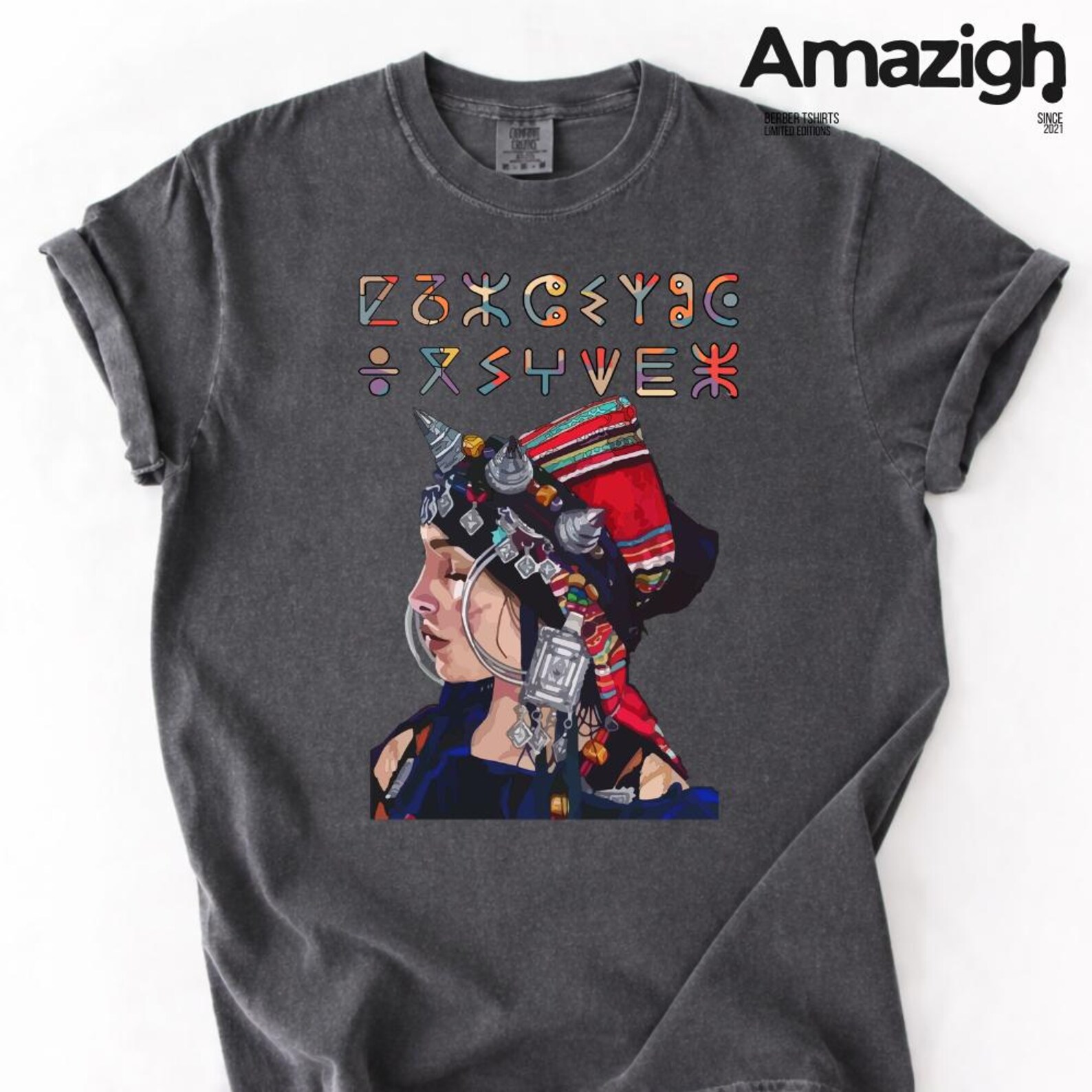 Berber Tifinagh Amazigh Yaz Symbol Graphic Unisex T-Shirt