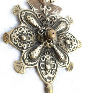 Berber Antique silver coral dress clip Sous fibula