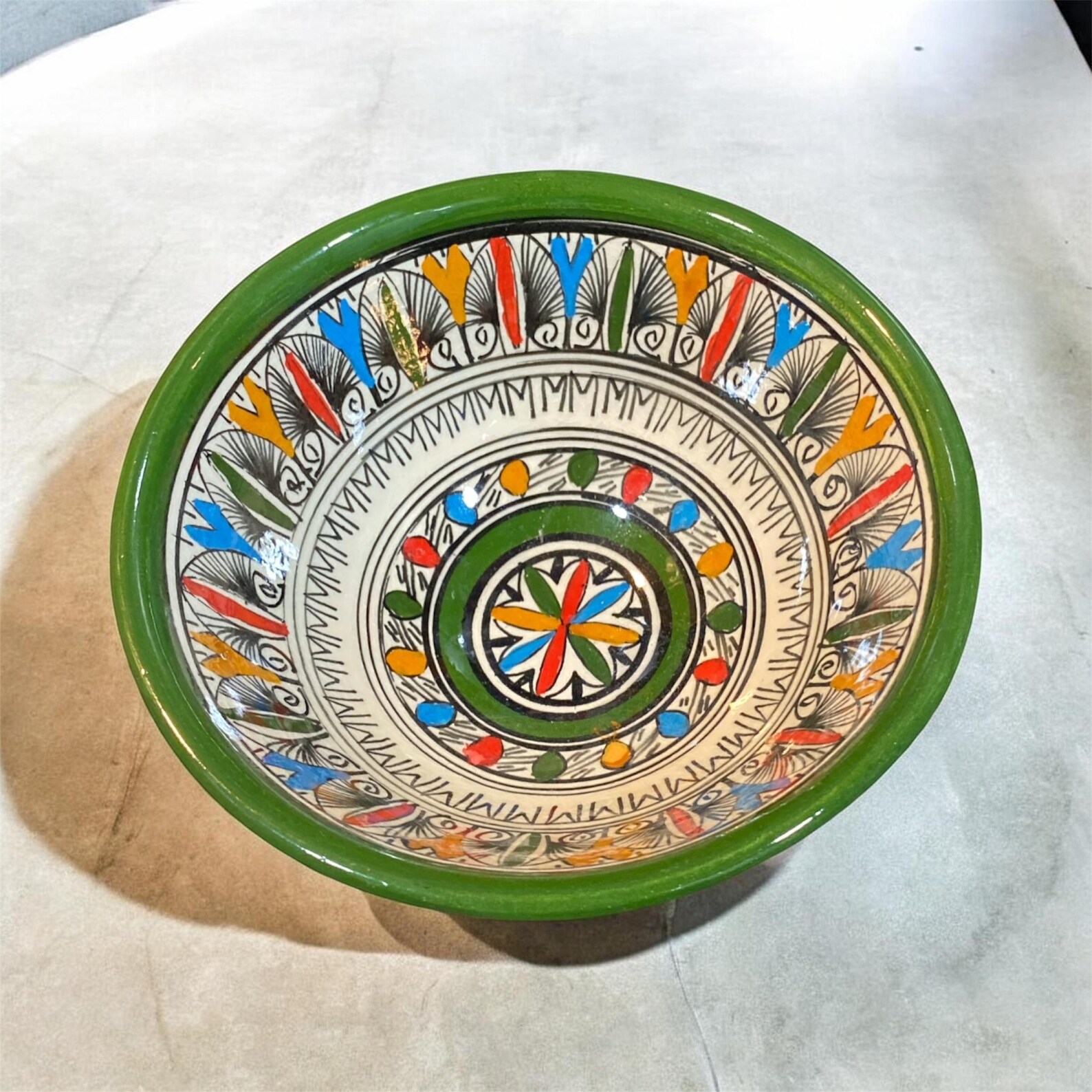 Amazigh Ceramic Set Handmade Colorful Pottery Bowls Bowl