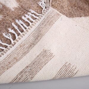 Custom Amazigh Berber Natural Wool Living Room Rug