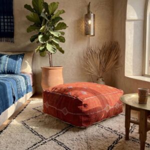 Berber Sabra Marocain Fait Main Berbère en Pouf
