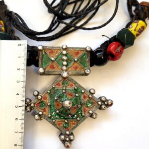 Amazigh Rare Antique Tribal Silver Cross Necklace Antiquité