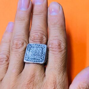 Amazigh Gravure amazighe Ring Silver Tribal Touareg Berbère
