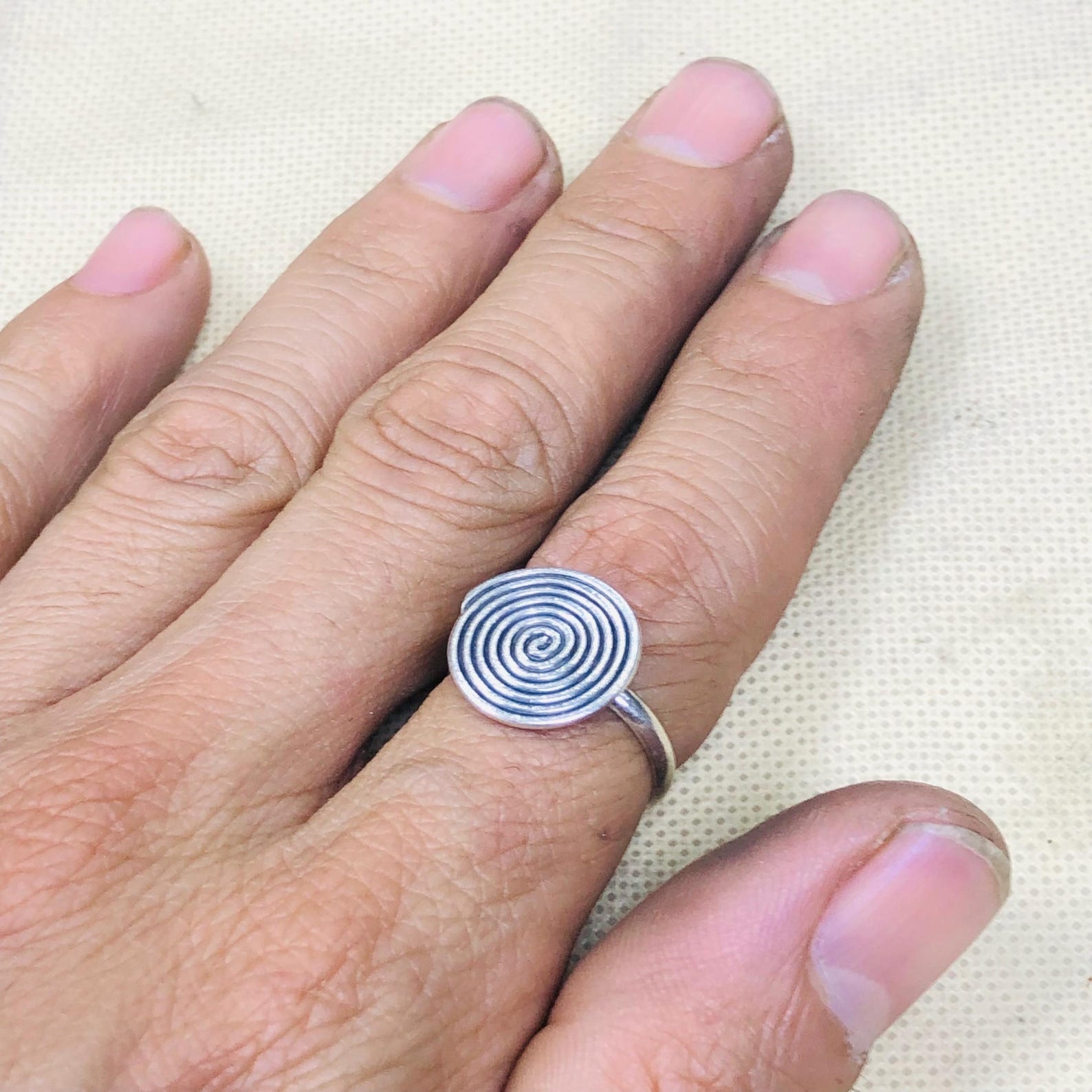 Amazigh Jewelry Traditionnels Marocains Ring Berbère Silver Handmade