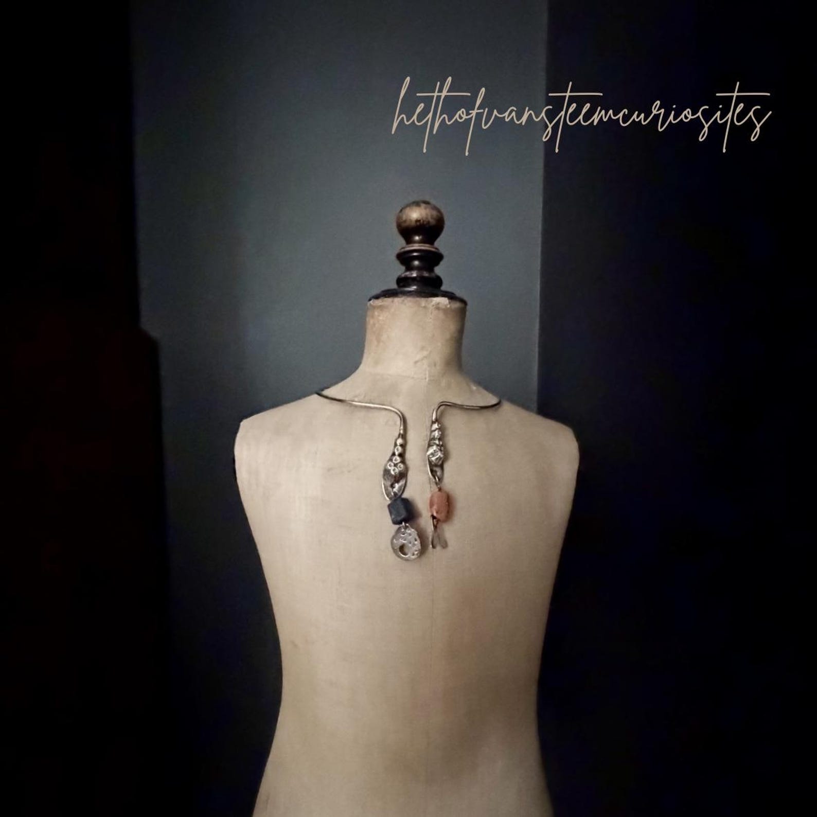 Amazigh Authentic Silver Necklace • South Tunesia 1945-1960 • Snake Heads