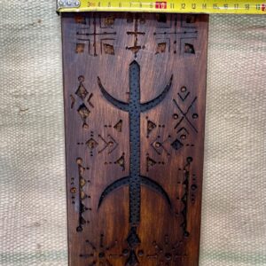 Berber Hand Carved Wooden Symbol Wall Art Decor