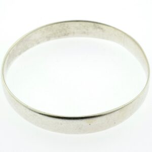 Berber Small Mid-Century Silver Bangle Bracelet from Morocco