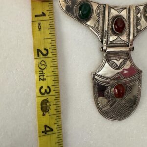 Amazigh Queen of Jewels Tuareg Silver Agate Necklace