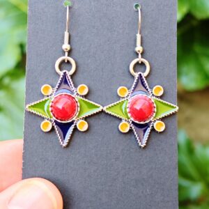 Amazigh Magnifiques boucles d oreilles kabyles métal Earrings