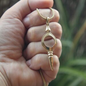 Berber Tuareg Brass Pendant Cross Spiritual Sahara Necklace