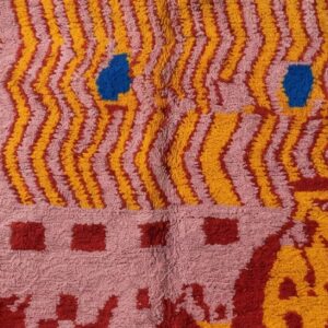 Berber Wool Geometric Neutral Living Room Rug Design