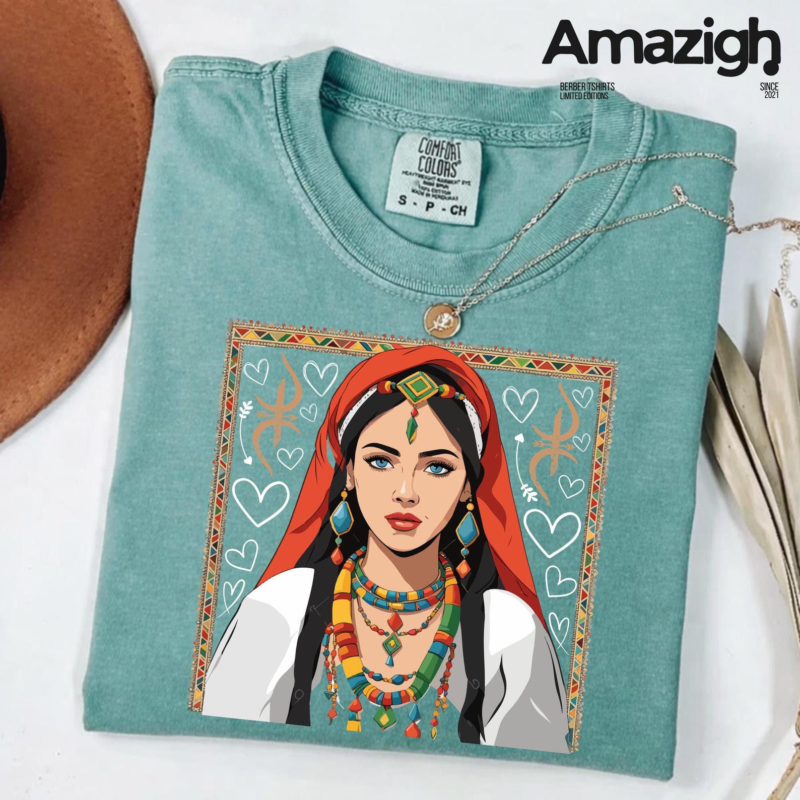 Berber Kabyle Tifinagh Amazigh Yaz Symbol Comfort Colors T-Shirt