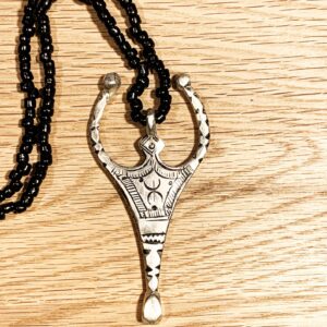 Amazigh Metal Symbol Pendant Necklace With Tuareg Style