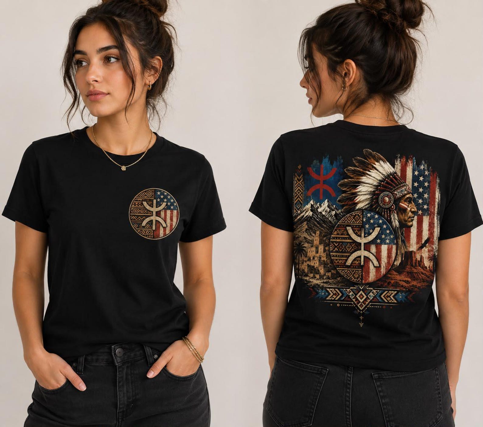 Berber American Heritage PNG Shirt for Everyday Personal Clothing Styling
