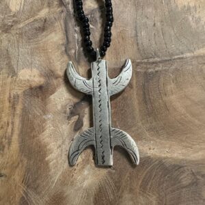 Berber Yaz Symbol Handmade Metal Stone Kette Necklace