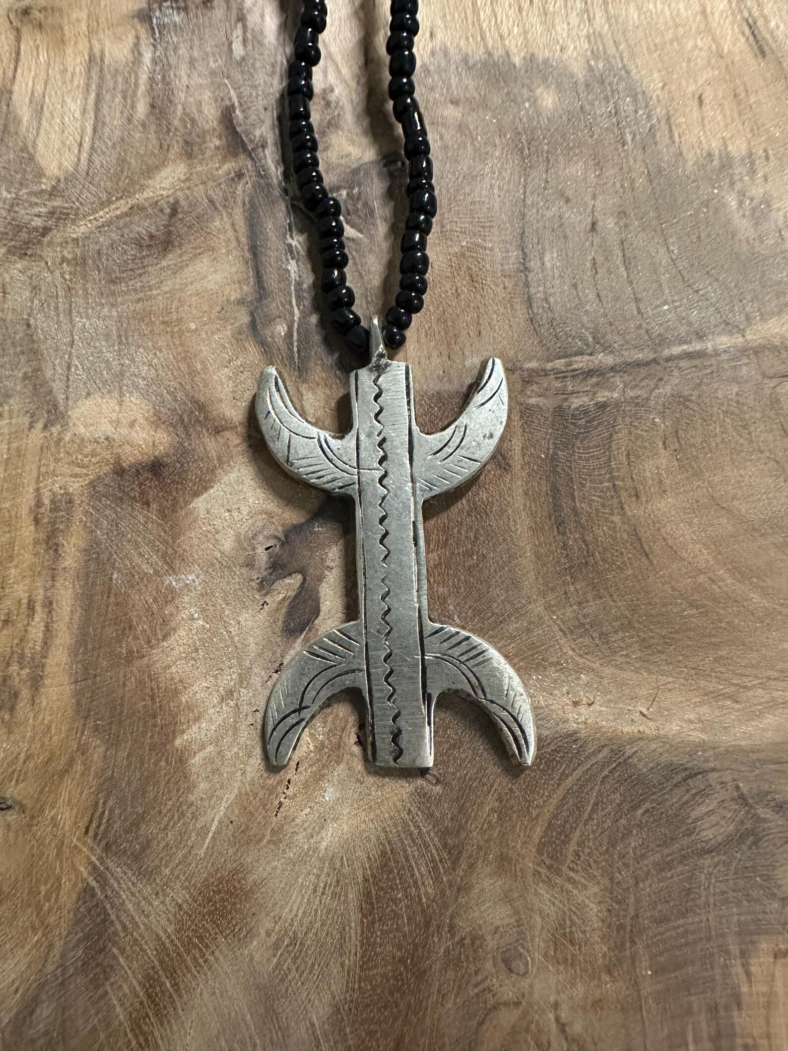 Berber Yaz Symbol Handmade Metal Stone Kette Necklace