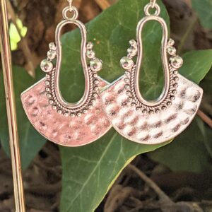 Amazigh Boucles d oreilles métal argenté et Earrings