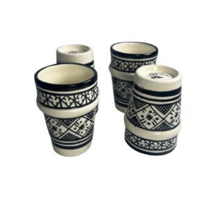 Amazigh Handpainted Ceramic Serving Set Teapot Juice Tagine