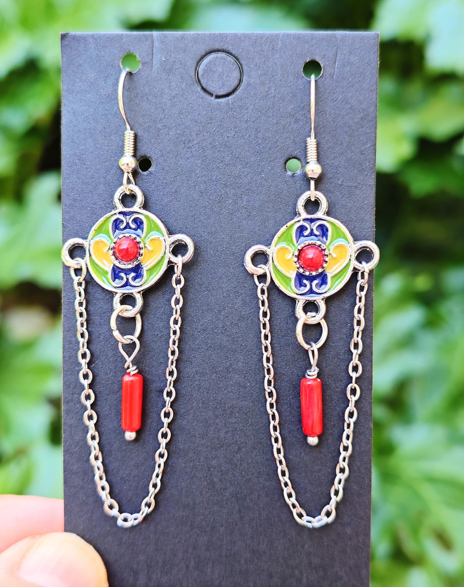 Amazigh Magnifiques boucles d oreilles kabyles métal Earrings