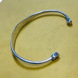 Handmade Amazigh Tuareg Sahara Tribal Silver Adjustable Cuff Bracelet