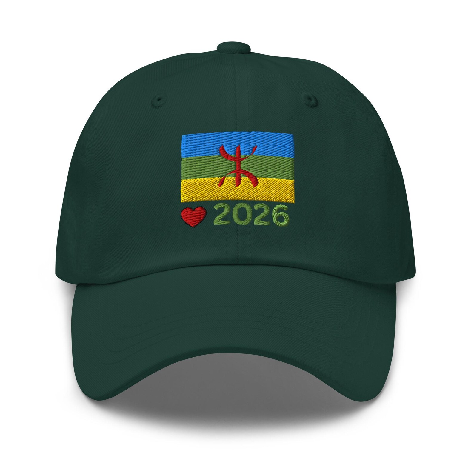 Berber Flag Embroidered Pride Dad Hat Cap for Everyday Heritage Style Use