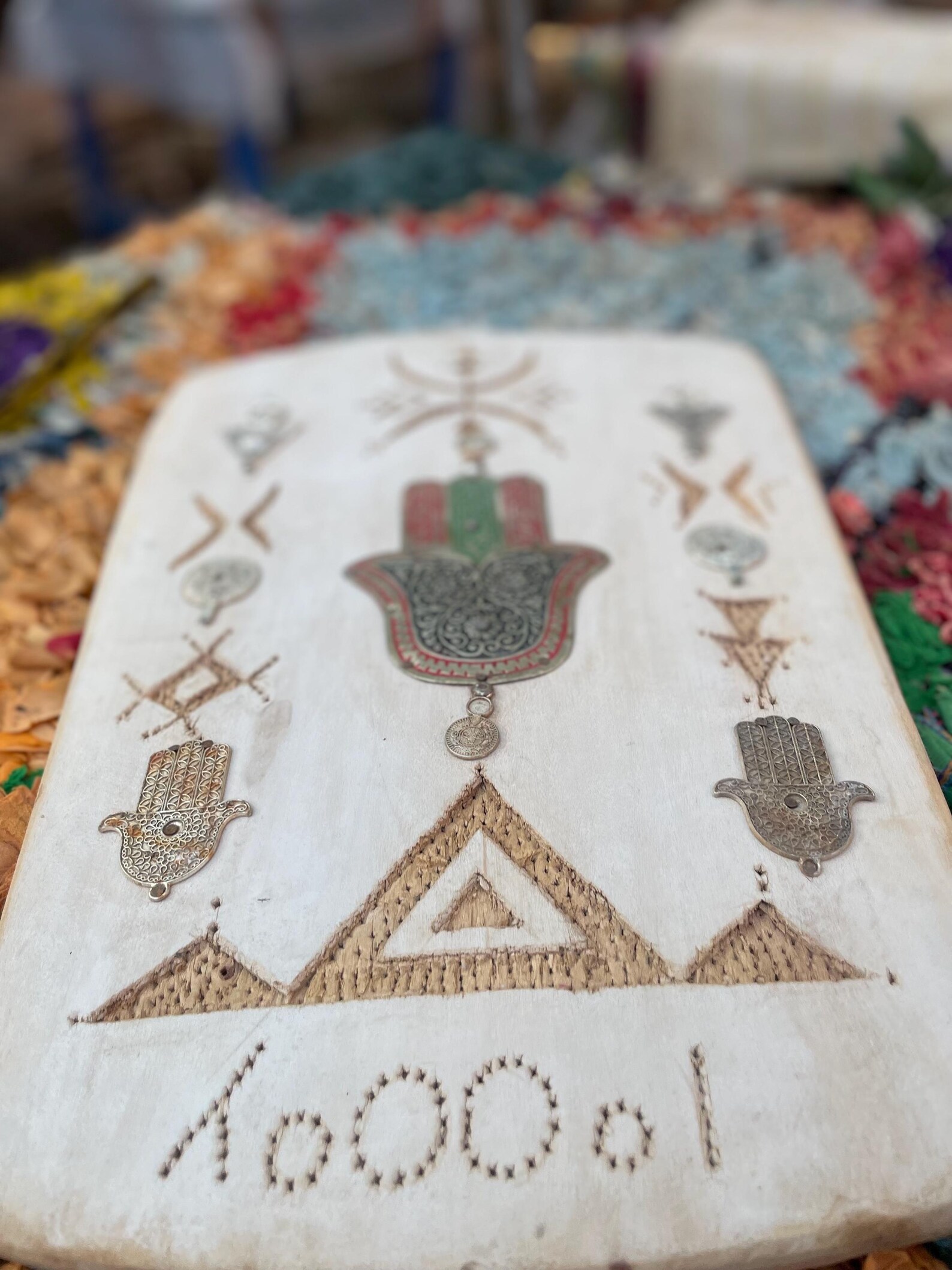 Berber Handmade Willow Wood Hamsa Wall Decor Symbols Boho Art