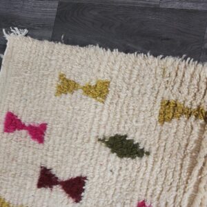 Berber Handmade Wool Colorful Geometric Boho Area Rug
