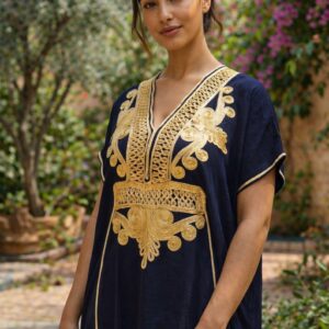 Berber Original Dress bleu gold caftan sea Kaftan