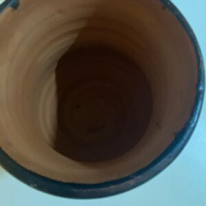Amazigh Mug Traditional d'Argile Red gravé à la main with du goudron