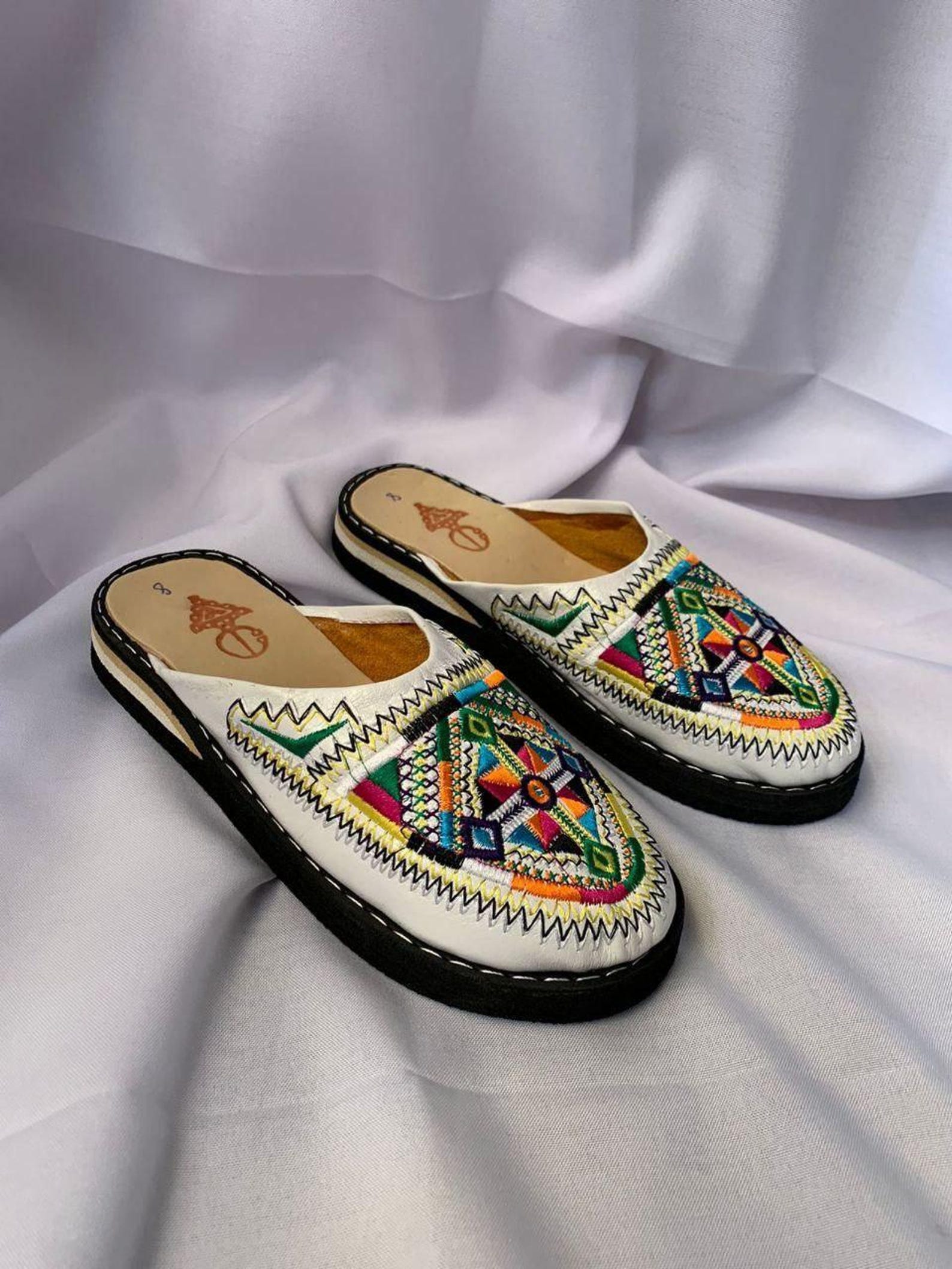 Berber Authentic Adouko Babouche Handmade Leather Babouche Shoes