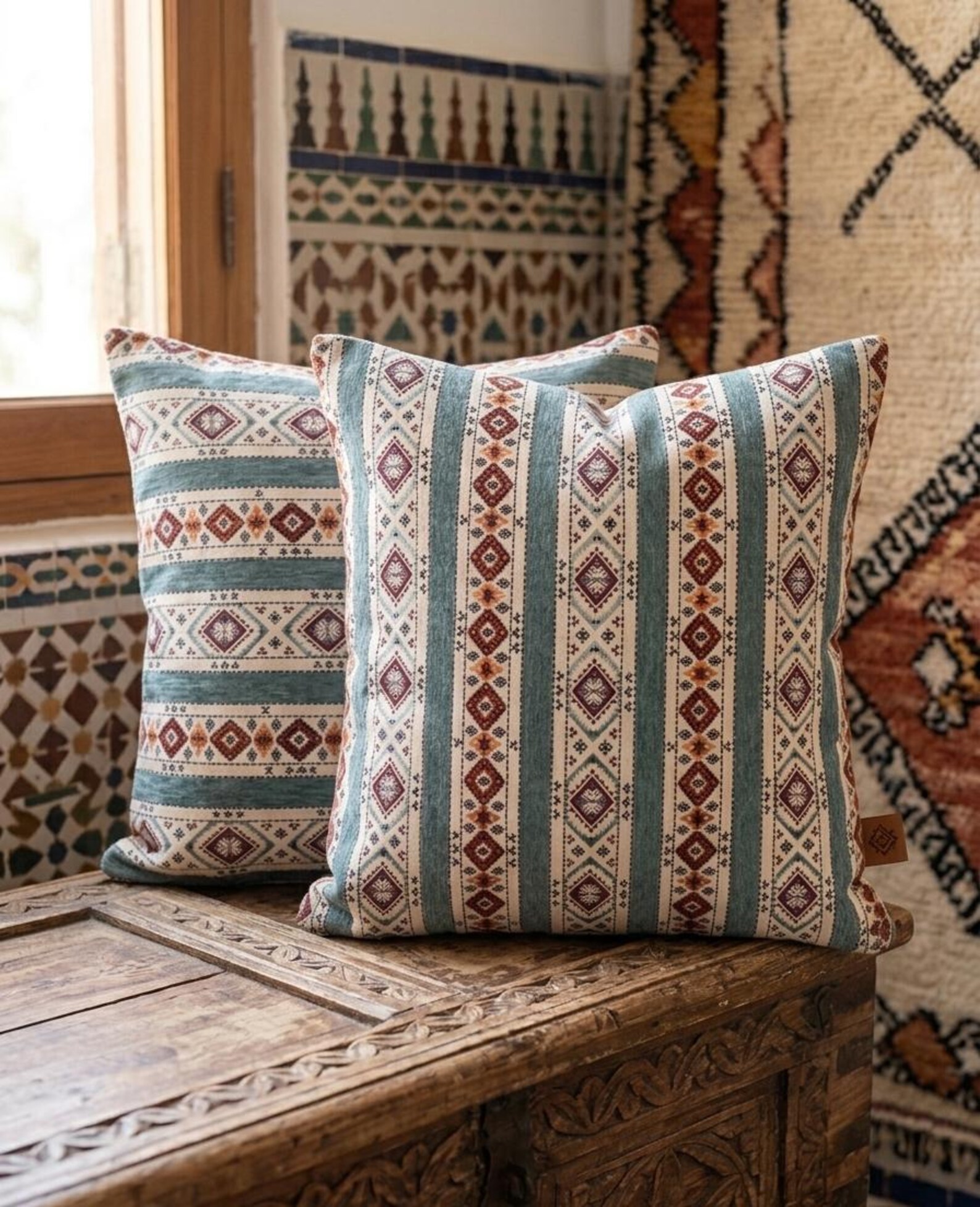 Berber Handmade Style Cushion Cover Boho Pillow Decor