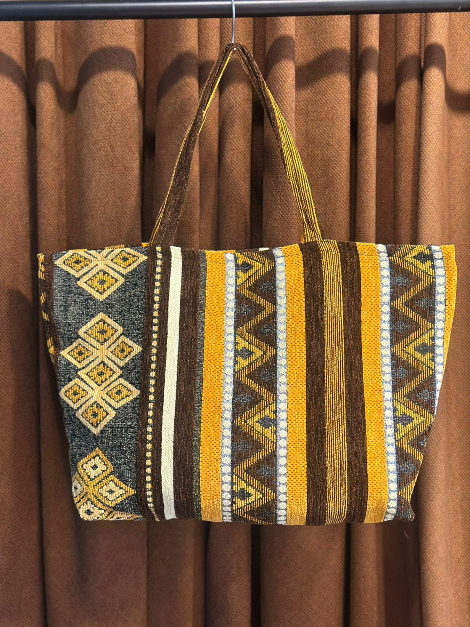 Berber Woven Tote Handmade Boho Shoulder Ethnic Bag