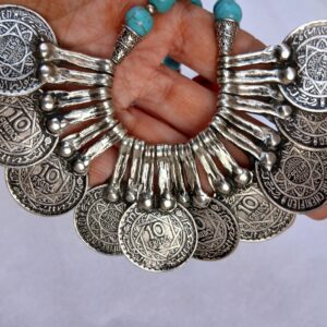 Berber Handmade Tribal Jewelry Ethnic Statement Red Necklace