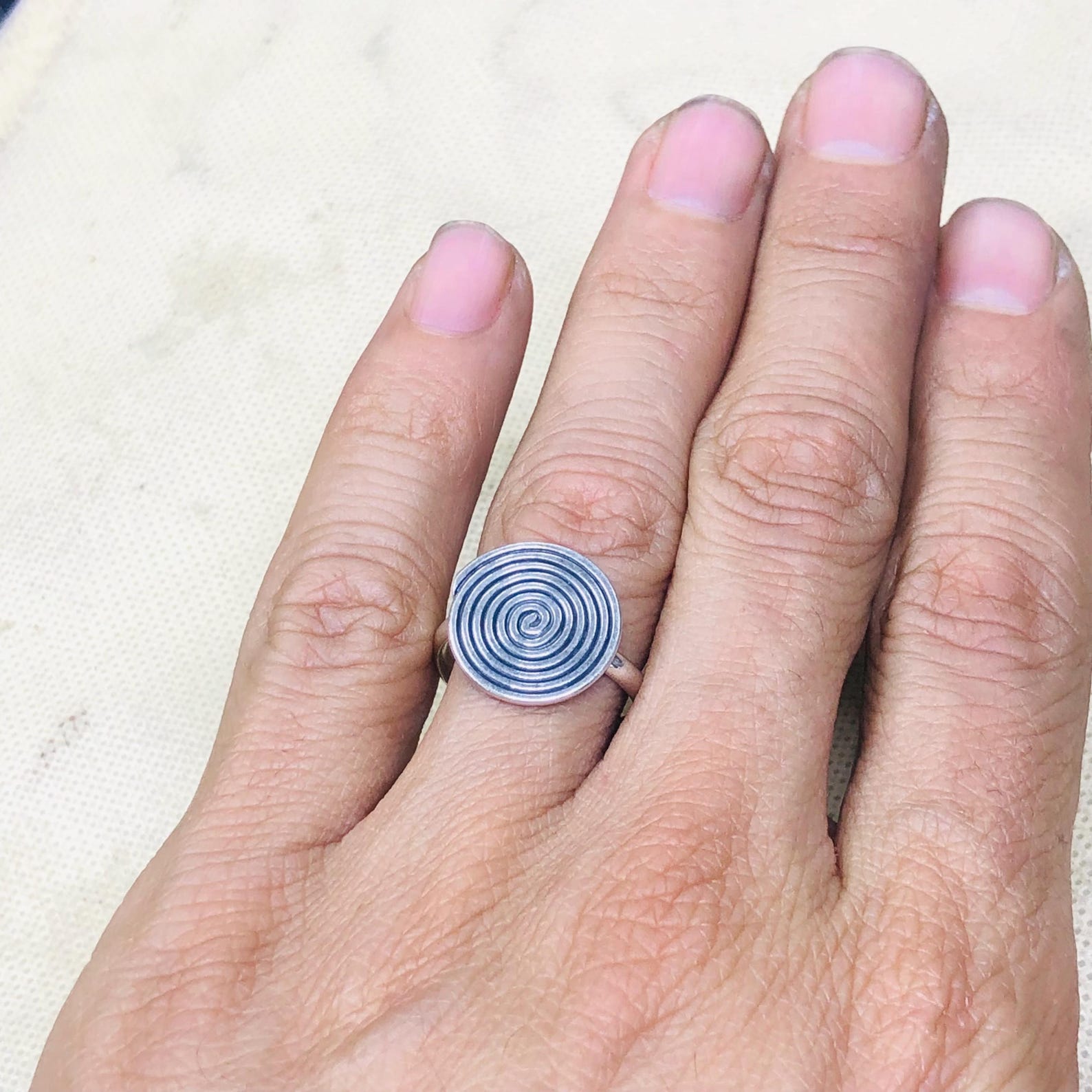 Amazigh Jewelry Traditionnels Marocains Ring Berbère Silver Handmade
