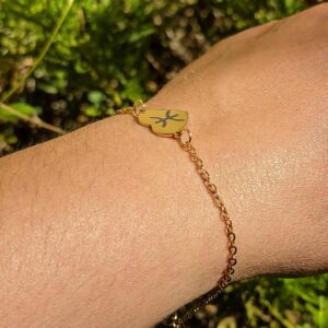 Amazigh Berber Kabyle Yaz Heart Stainless Steel Women's Bracelet