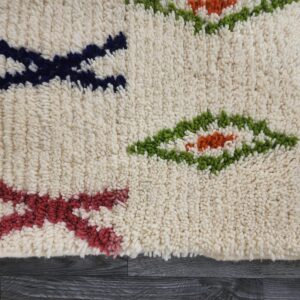 Berber Handmade Wool Colorful Tribal Carpet Boho Rug