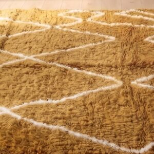 Berber Wool Design Neutral Living room Geometric Rug