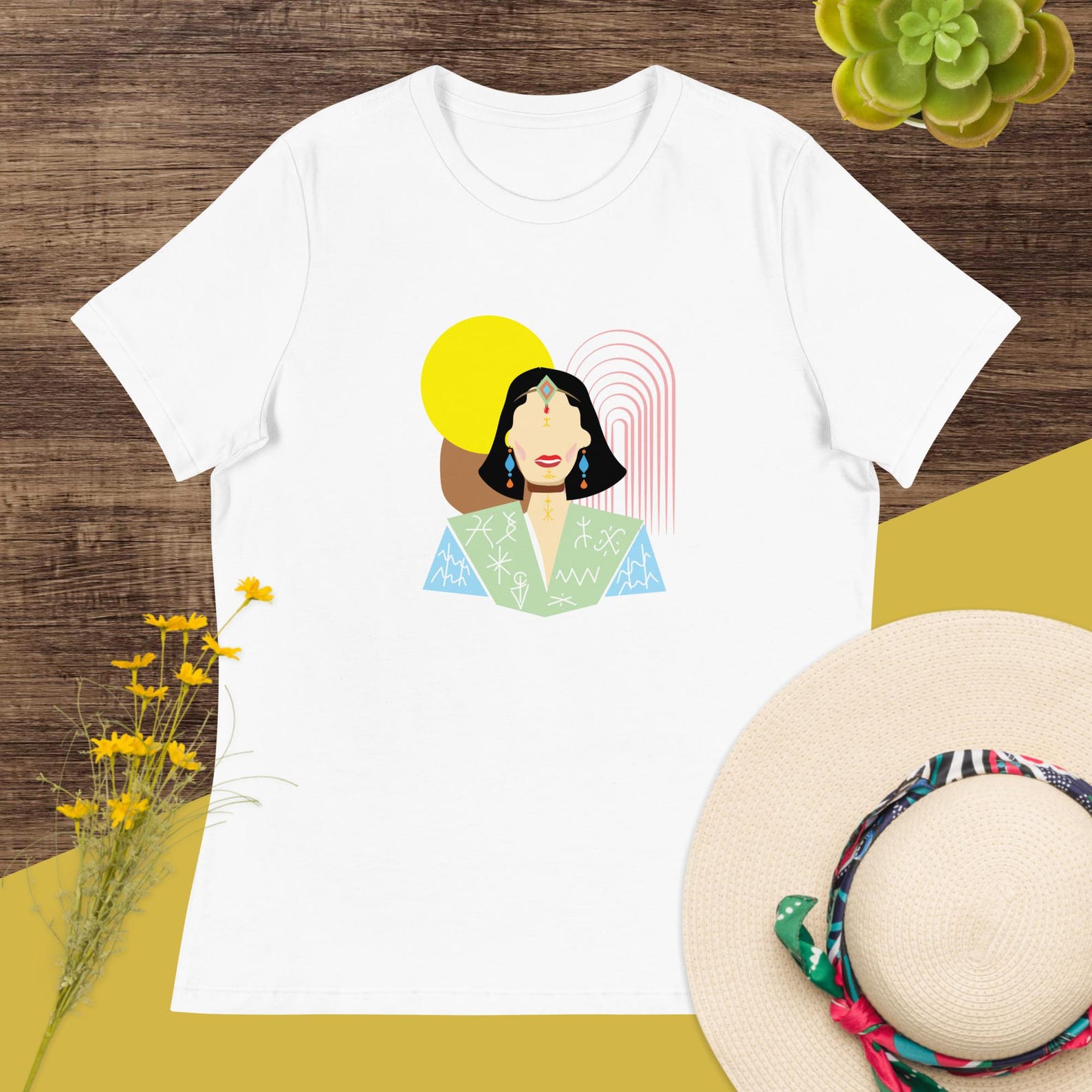 Berber tattoo woman symbol Traditional classy design shirt