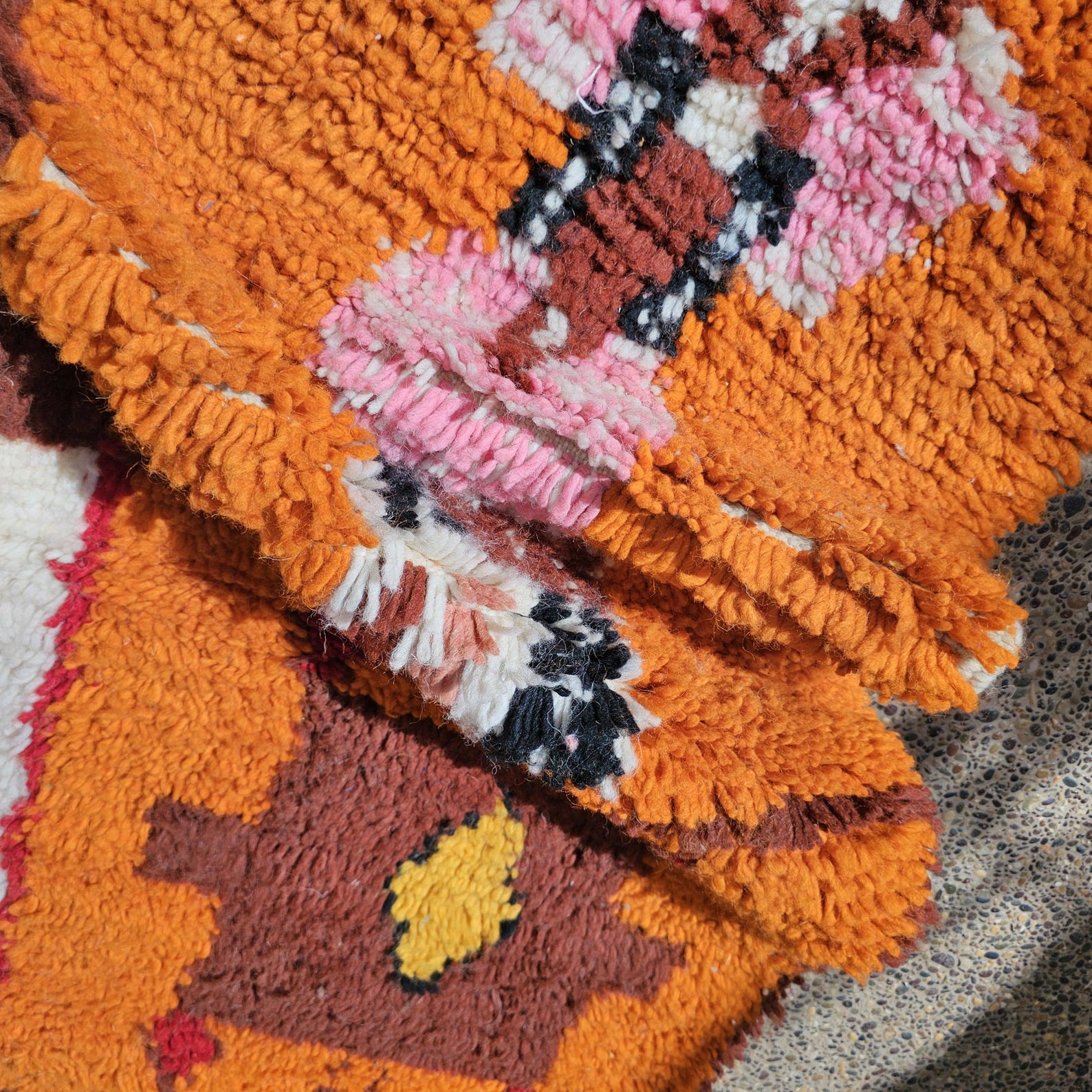 Berber Handmade Colorful Vintage Carpet Boho Area Rug