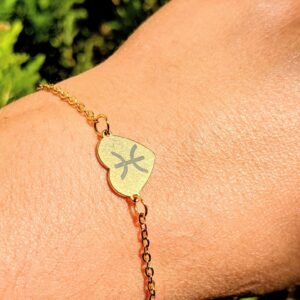 Amazigh Berber Kabyle Yaz Heart Stainless Steel Women's Bracelet