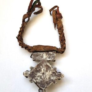 Amazigh Antique Rare Tribal Cross Silver Pendant Antiquité