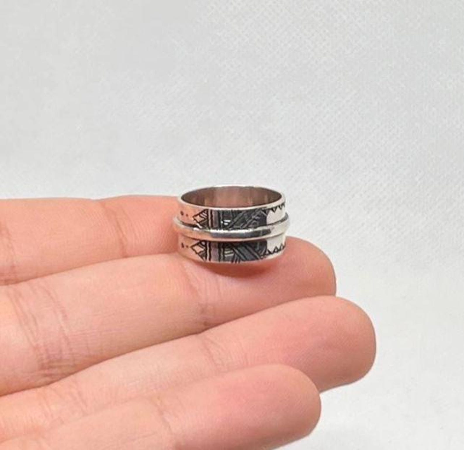 Berber Handmade Sterling Silver Tuareg Tribal Ring Jewelry