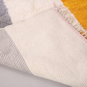 Custom Amazigh Berber Natural Wool Living Room Rug